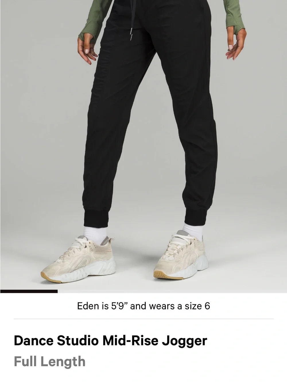 lululemon athletica Black Dance Studio Mid-Rise Joggers